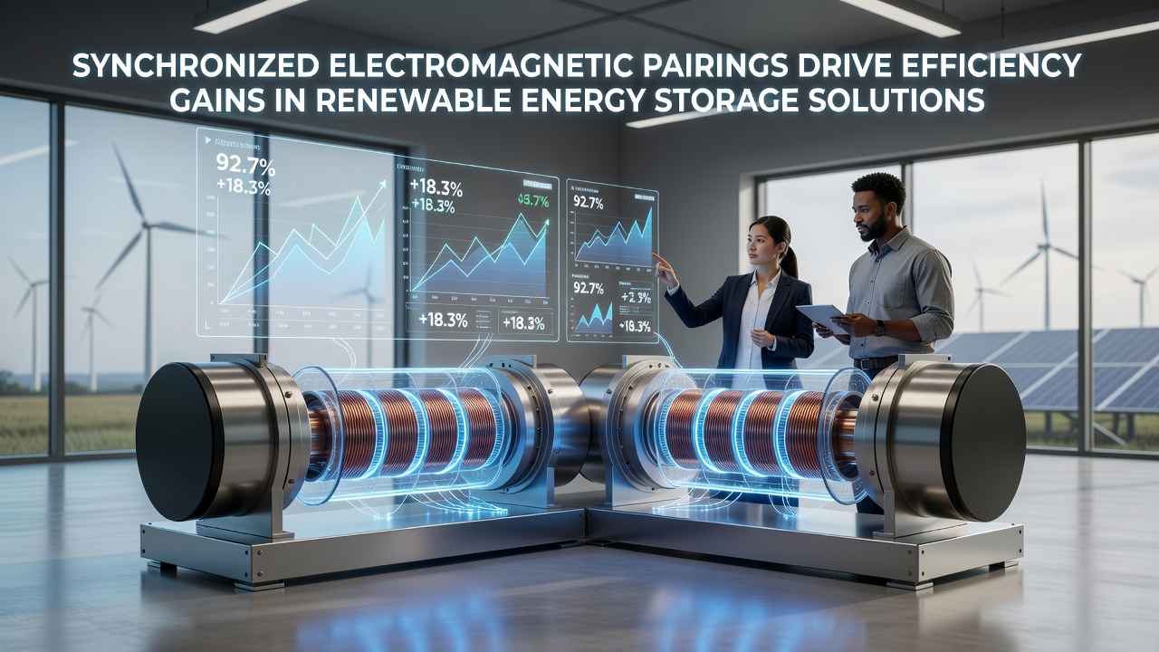 Synchronized Electromagnetic Pairings Drive Efficiency Gains in Renewable Energy Storage Solutions